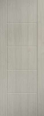Internal Light Grey Laminate Pre-Finished Ladder Semi Solid Core Door