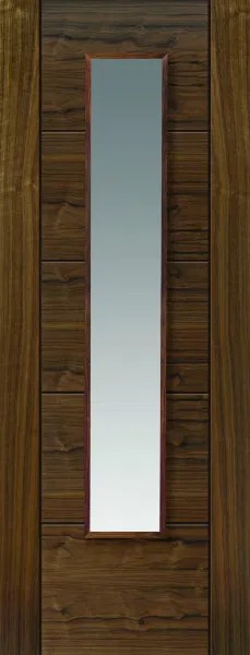 Internal Tigris Emral Walnut (CLEAR GLASS) Pre-Finished Door