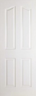 White Primed Provincial Woodgrain FD30 44mm - MB