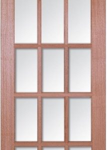 Hardwood SA15L with Clear Bevelled Glass - DG