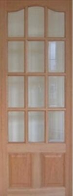 Hardwood 12L Park Lane - Clear Bevelled Glass DG