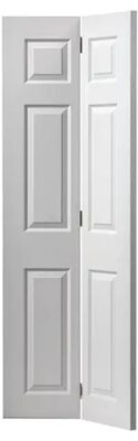 Internal Colonist Primed Woodgrain White Bi-Fold Door