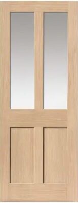 Internal Oak Rushmore (CLEAR GLASS) Un-Finished Door