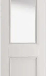 Internal Hardwick White Primed (CLEAR GLASS) Classical Panelled Door