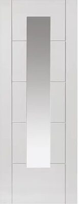 Internal Tigris White Primed (CLEAR GLASS) Door