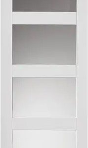Internal Cayman White Primed (CLEAR GLASS) Door