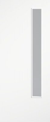 Flush White 20G Primed (CLEAR GLASS) FD30 44mm Fire Door