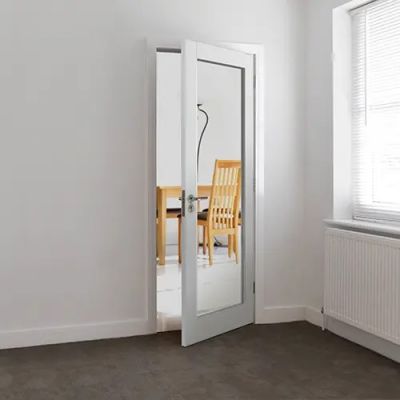 Internal Tobago White Primed (CLEAR GLASS) Door - Image 2
