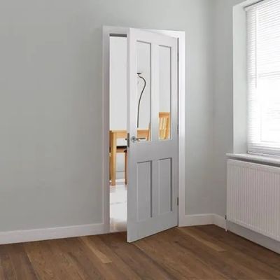 Internal Rushmore White Primed (CLEAR GLASS) DOOR - Image 2