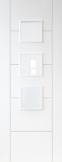 White Primed Vancouver 3 Light (CLEAR GLASS) - DF