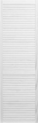 White Primed Open Louvre Doors