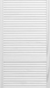 White Primed Open Louvre Doors
