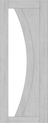 Internal Light Grey Ash Ravello (CLEAR GLASS) Pre-Finished Door