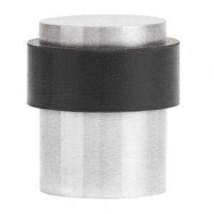Collared Door Stop Satin Stainless Steel