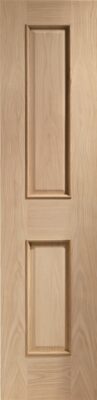 Oak Victorian 2 Panel with Raised Mouldings - Unfinished - XL