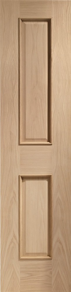 Oak Victorian 2 Panel with Raised Mouldings - Unfinished - XL