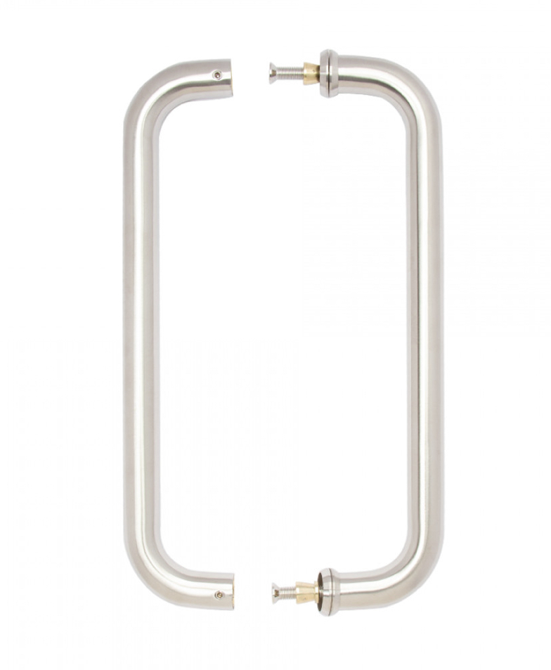 D-Pull Handle Satin Steel 22mm