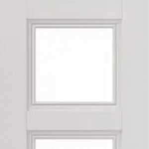 Internal White Primed Catton (CLEAR GLASS) Solid Core Door