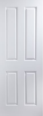 Internal White Primed Smooth 4 Panel FD60 54mm Fire Door