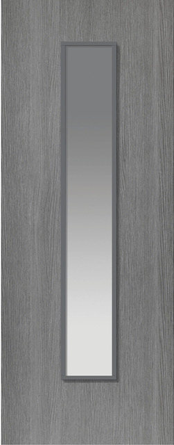 Internal Pintado Grey (CLEAR GLASS) Painted Door