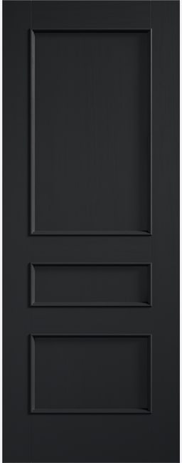 Internal Charcoal Black Toledo FD30 Fire Door Pre-Finished Solid Core - LPD