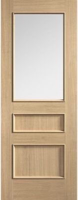 Internal Oak Toledo (CLEAR GLASS) Pre-Finished Door