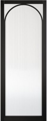 Internal Black Pre-Finished Melrose (REEDED GLASS) Door
