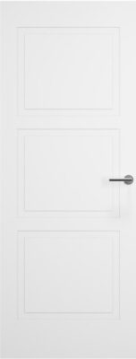 Internal White Primed Shallow Embossed 3 Panel FD60 54mm Fire Door