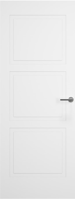 Internal White Primed Shallow Embossed 3 Panel FD30 44mm Fire Door