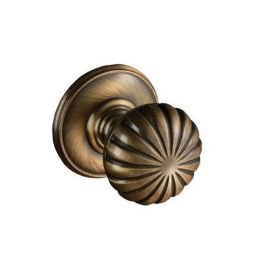 Antique Brass Knob - Pair