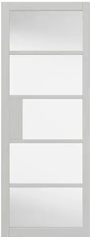 Internal Metro White (CLEAR GLASS) Pre-Finished Door
