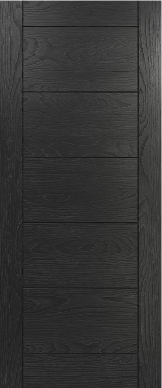 Internal Brushed Black Pre-Finished Solid Core Seville Internal Door