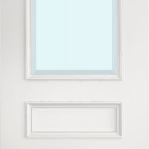 Internal White Primed Solid Core (CLEAR BEVELLED GLASS) Windsor Door