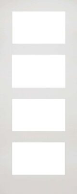 Internal White Primed Coventry (CLEAR GLASS) Solid Core Door