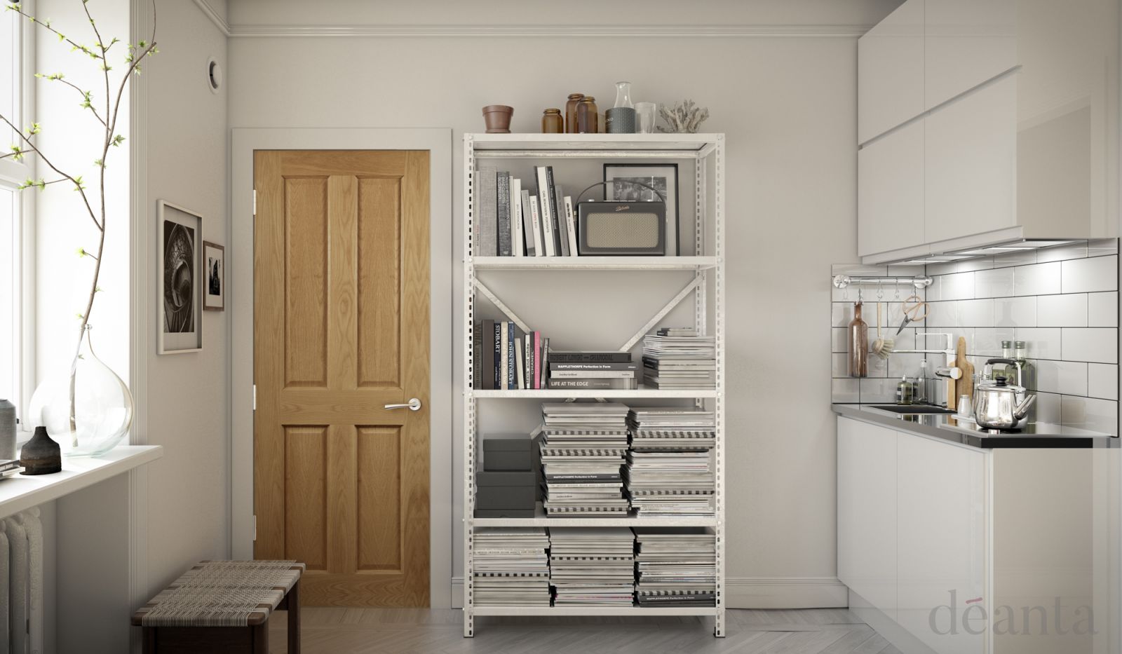 Internal Oak Bury 4P Pre-Finished Door - Image 2