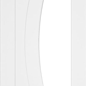 Internal White Primed Solid Core Ravello (CLEAR GLASS) Door