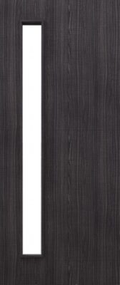 Dark Grey Ash Flush D06 Glazed FD30 44mm Pre-Finished Firedoor - DE
