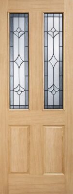 External Oak Salisbury (OBSCURE GLASS) Un-Finished Door