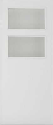 Internal Flush White Primed Glazed 02 FD30 44mm Fire Door