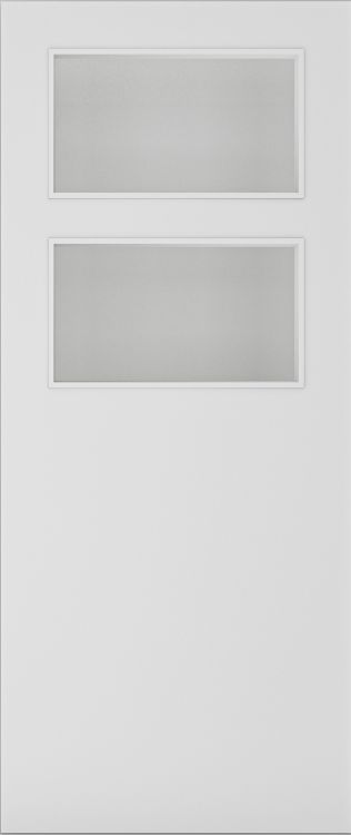 Internal Flush White Primed Glazed 02 FD30 44mm Fire Door