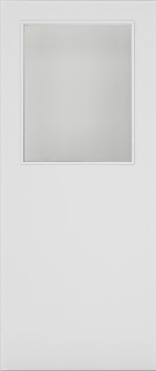 Internal Flush White Primed Glazed 01 FD30 44mm Fire Door