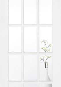 Internal White Primed SA 15L (CLEAR GLASS) Solid Core Door