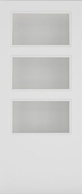 Internal Flush White Primed Glazed 03 FD30 44mm Fire Door