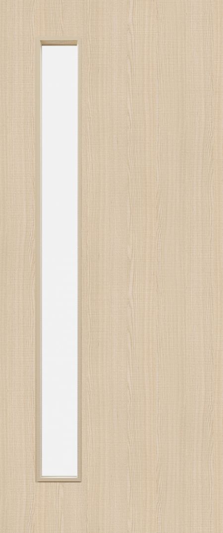 Flush Ash D06 Glazed FD30 44mm Pre-Finished Fire Door - DE