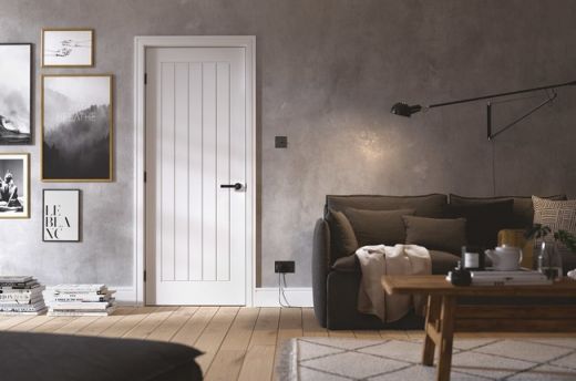 White Primed Mexicano Smooth Finish Solid Core - LPD - Image 2