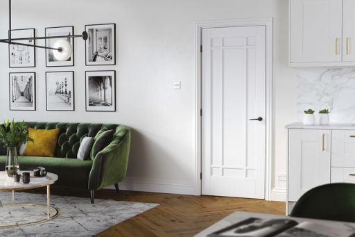 Internal White Primed Manhattan FD30 44mm Fire Door - Image 2