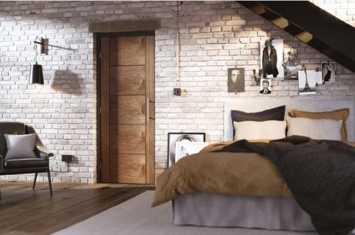 Laminate Walnut Vancouver- FD30 -  44mm -  Solid Core - Pre-Finished - LPD - Image 2