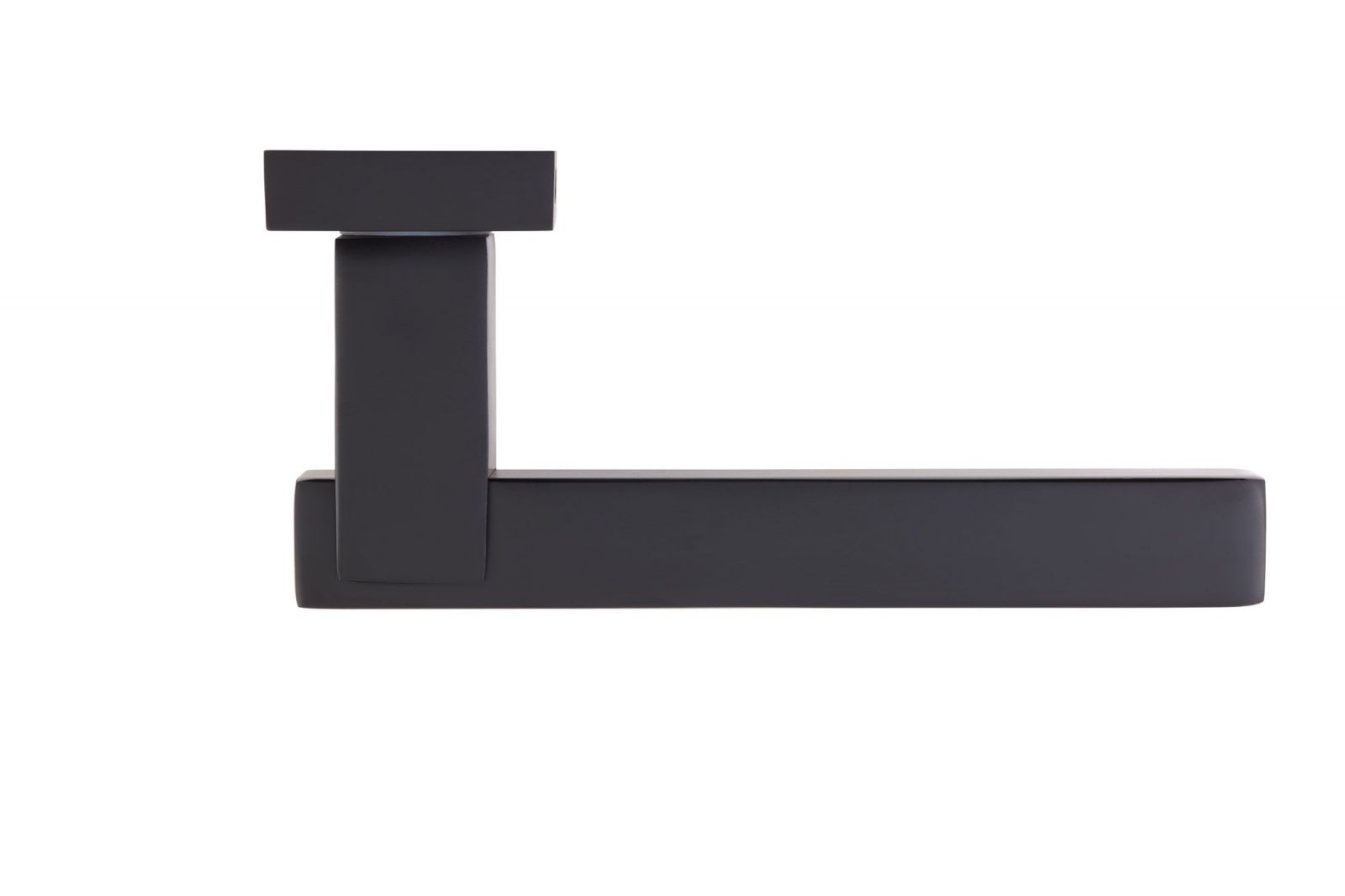 Ares Matt Black Lever on Rose Door Handle (Per Pair) - Image 2