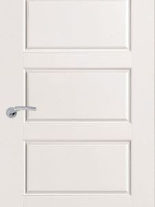 White Primed 5 Panel Solid Core FD30 44mm Smooth - PD