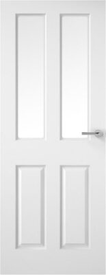 White Primed 2 Light (OBSCURE GLASS) - Smooth - PD
